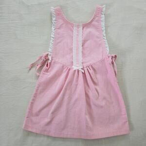 Vintage Pink Sleeveless Pinafore Dress 5t/6